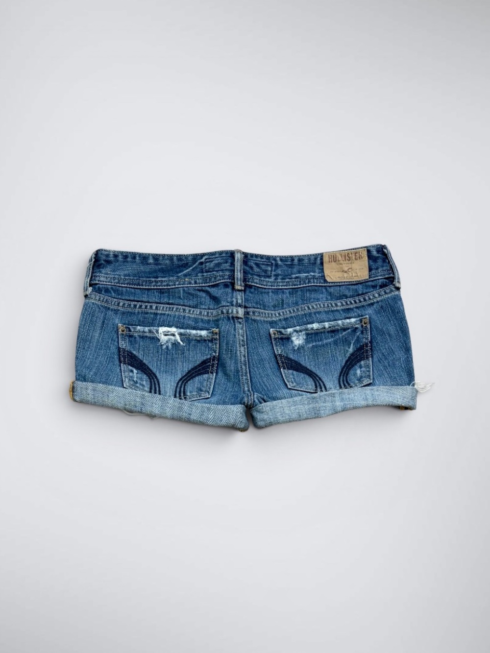 Early 2000s Hollister Ultra Low Rise Micro Denim Shorts